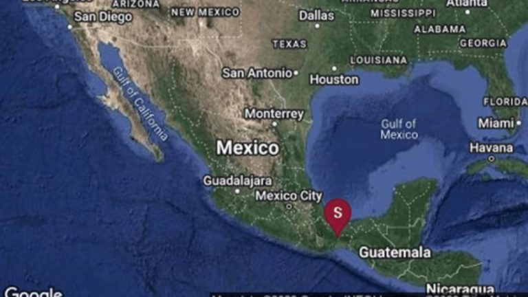 Reportan sismo de 6.0 ubicado en Oaxaca