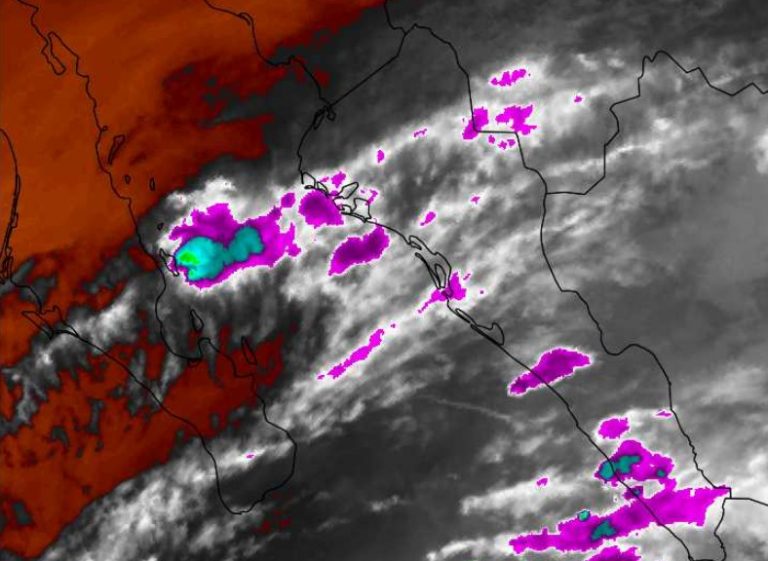 Se registran lluvias en la sierra y sur de Sinaloa