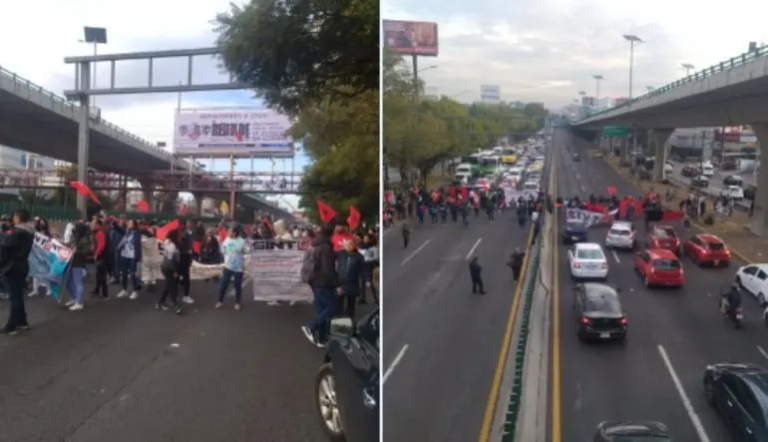 Bloquean conexión CDMX-Edomex y Aeropuerto