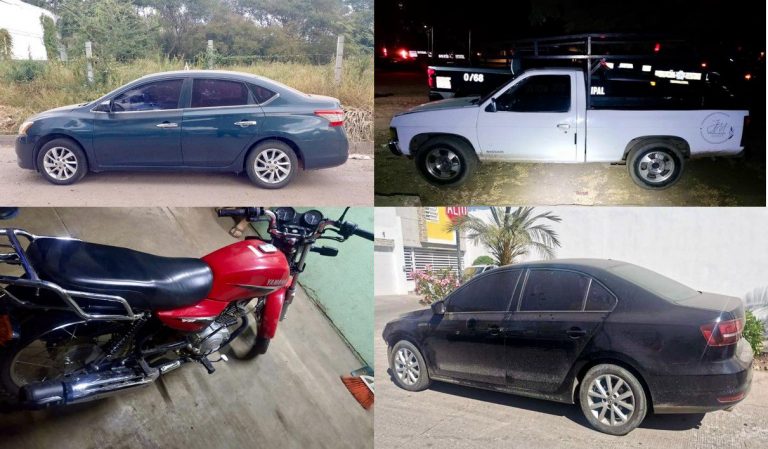 Recuperan en Culiacán, Quilá e Imala, 4 autos robados