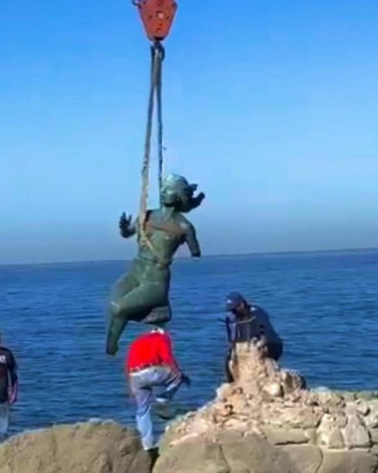 ‘Rescatan’ monumento Al Pescador y Continuidad de la Vida