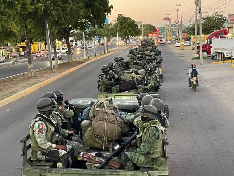 Arriban 600 efectivos del Ejército a Sinaloa