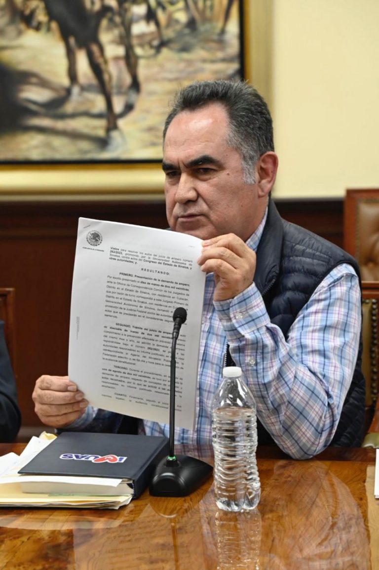 Rector de la UAS no debe ser separado de manera definitiva