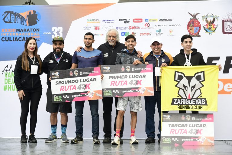 Domina mazatleco los 42 km del Maratón Culiacán