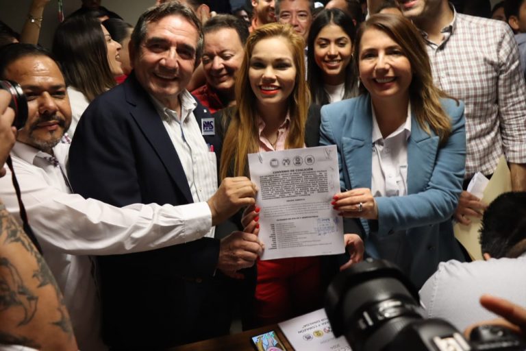 Formalizan PAN, PRI, PRD y PAS coalición en Sinaloa