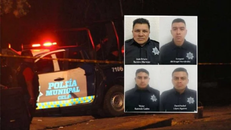 Masacran a 4 policías en Celaya