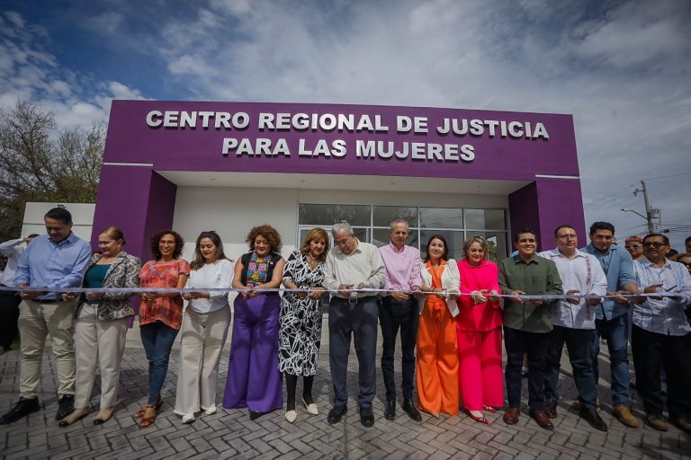 Inaugura Rocha el tercer Centro de Justicia para las Mujeres