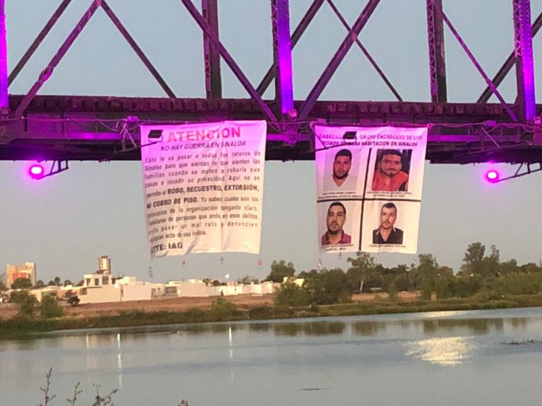 Descartan en lonas ‘guerra en Sinaloa’