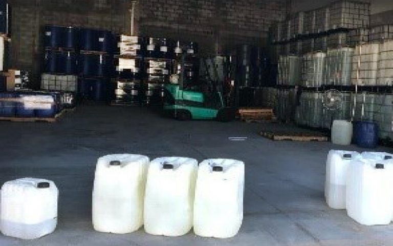 Incauta FGR 100 toneladas de químicos para drogas