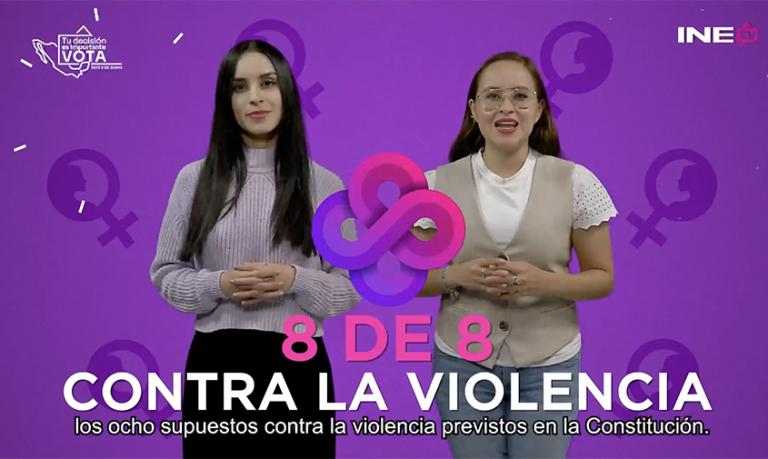 Inicia INE esculque a candidatos por 8 de 8 contra la violencia