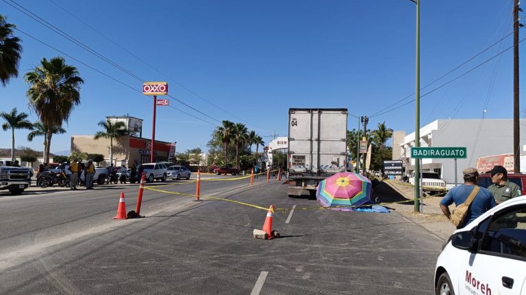 Muere niño atropellado por tráiler en Badiraguato 