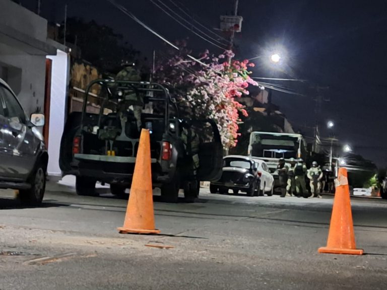 Aseguran militares y GN casa en Tierra Blanca