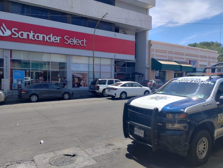 Asaltan banco en el Centro de Culiacán