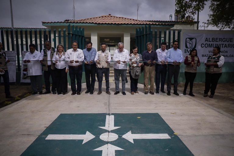 Inauguran Rocha e IMSS albergue en Villa Unión