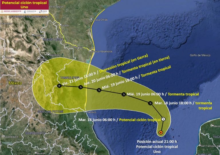 Prevén impacto de ciclón en Tamaulipas