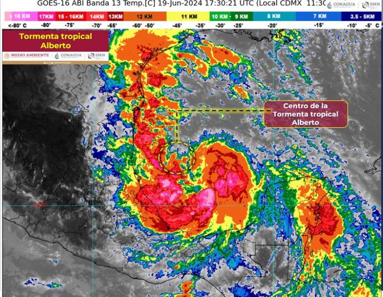 Se forma la tormenta Alberto rumbo a Tamaulipas y Veracruz