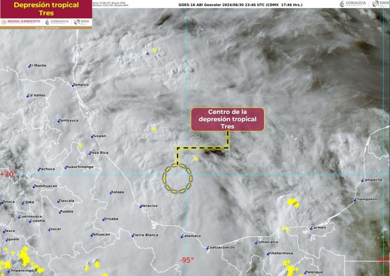 Se aproxima depresión tropical a Veracruz