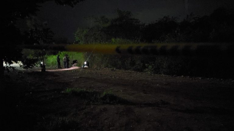 Eran restos humanos; estaban semi enterrados