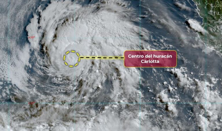 Ahora Carlotta es huracán 1 frente a BCS
