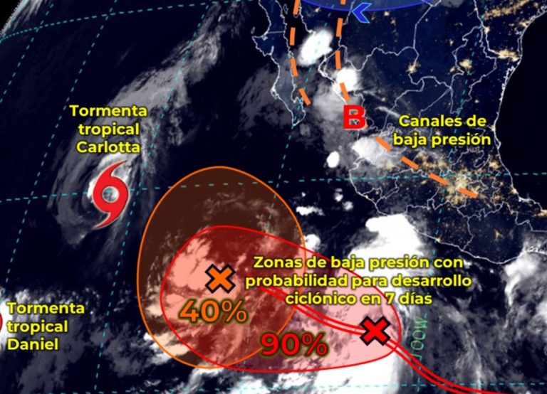 Al 90% otro potencial ciclón en el Pacífico
