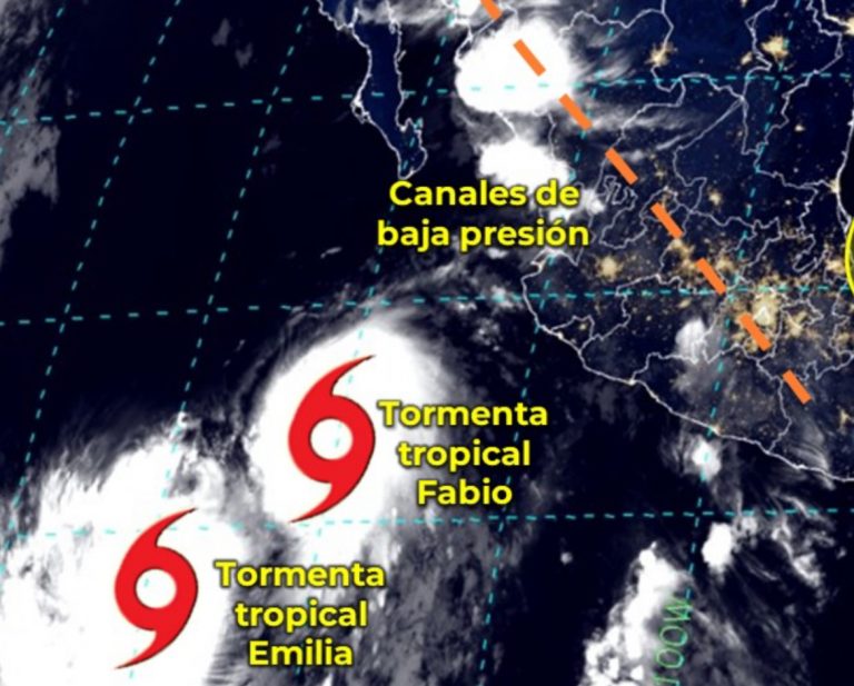 Se desplaza tormenta Fabio al sur de BCS