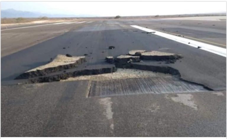 Cierra aeropuerto de Culiacán, horas, por bache