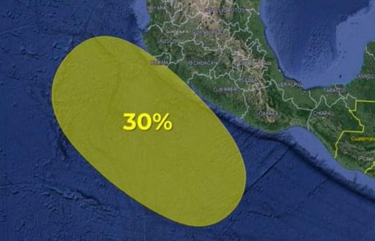 Se forma al 30% potencial ciclón en el Pacífico