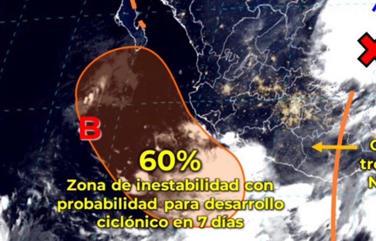Apunta potencial ciclón a costa del Pacífico norte