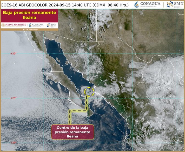 Se degrada Ileana a baja presión remanente