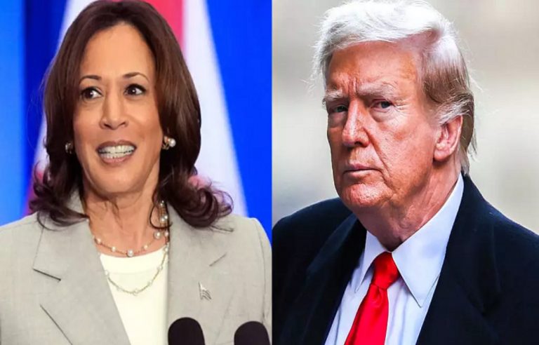 Muestran sondeos empate Harris-Trump