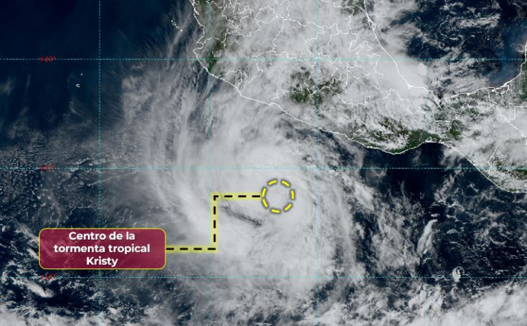 Se forma la tormenta Kristy en el Pacífico