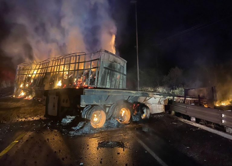 Fallece carbonizado tras choque en Maxipista