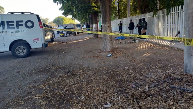 Lo hallan asesinado frente al Cobaes de San Pedro, Navolato