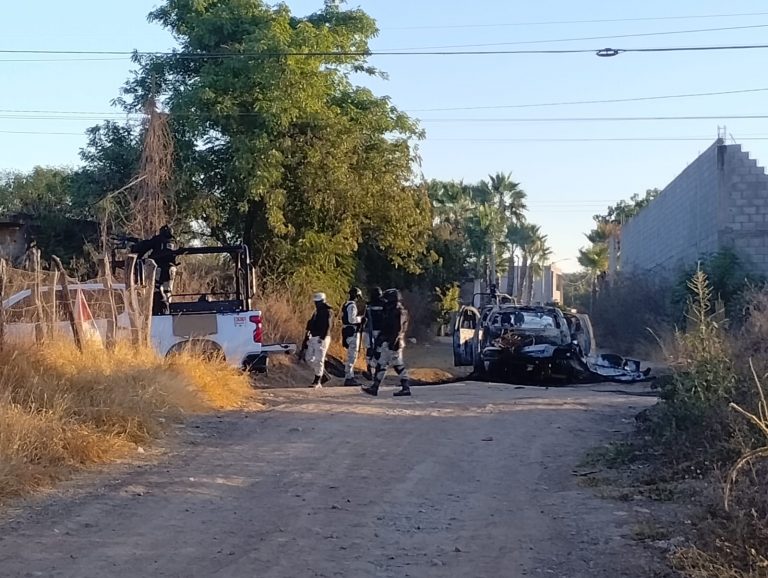 Había restos de un dron donde estalló una camioneta