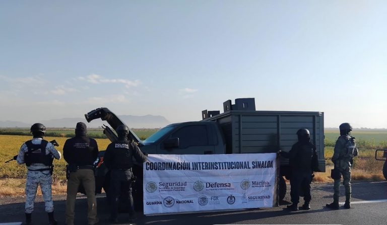 Aseguran vehículo con blindaje artesanal en ‘La Costera’