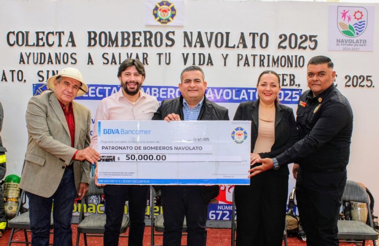 Arranca bomberos Navolato colecta con apoyo de $30 mil al mes