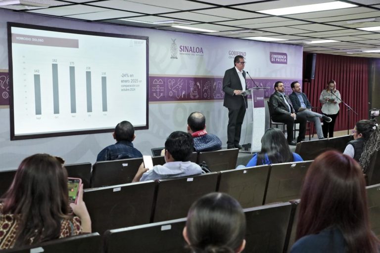 Bajan 24% homicidios dolosos en enero