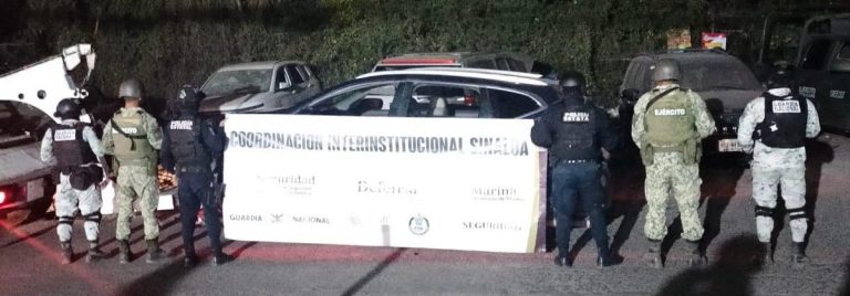 Caen 3 autos y armas largas en El Quemadito