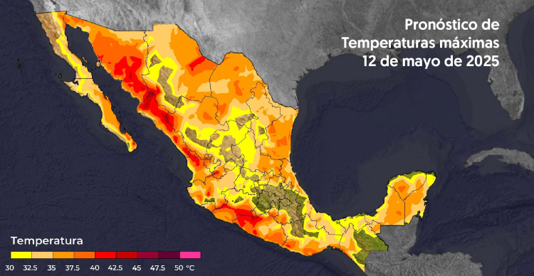 Se mantiene onda de calor de 38°C a 45°C