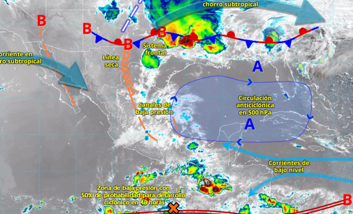 Calor a 45°C y ciclón… para el martes