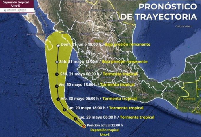 Apunta a Sinaloa potencial ciclón