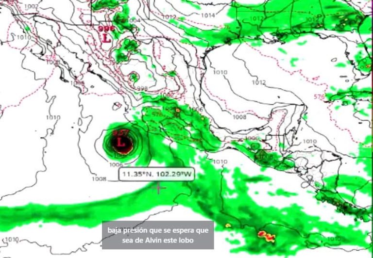Apunta Alvin a huracán categoría 4 en el Pacífico