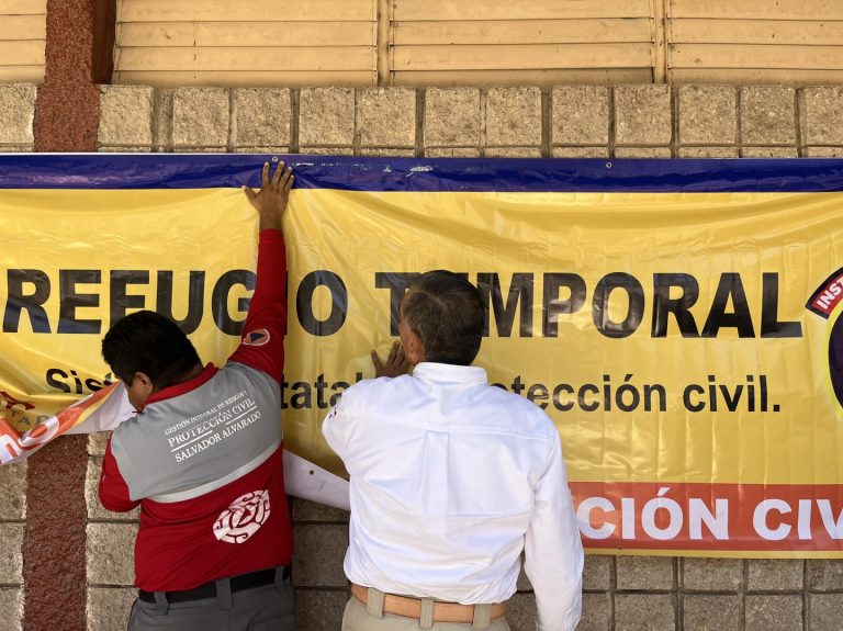 Aceleran instalaciones de refugios temporales