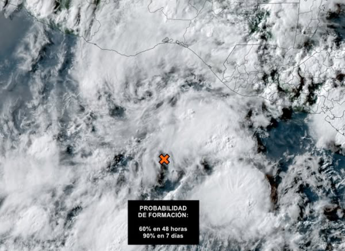 Se desplaza hacia el pacífico norte potencial huracán