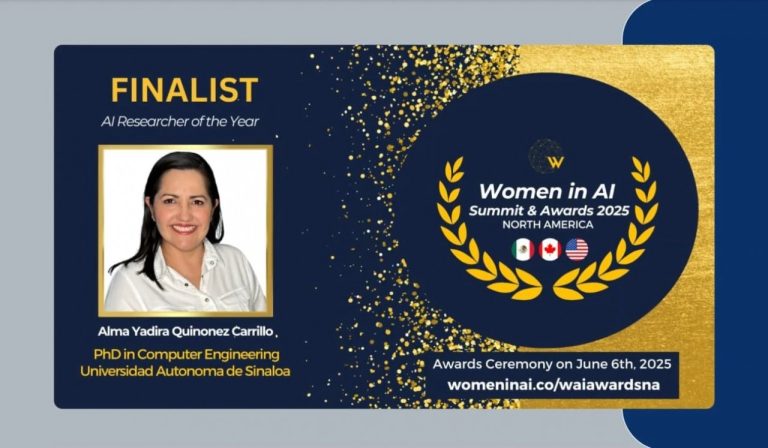 Investigadora de la UAS, finalista en los Premios Mujeres en IA de Norteamérica 2025