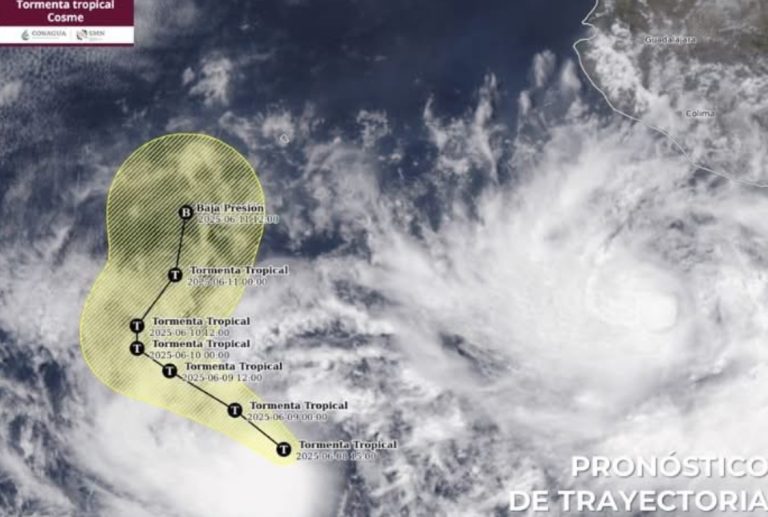 Se forma el tercer ciclón en el Pacífico