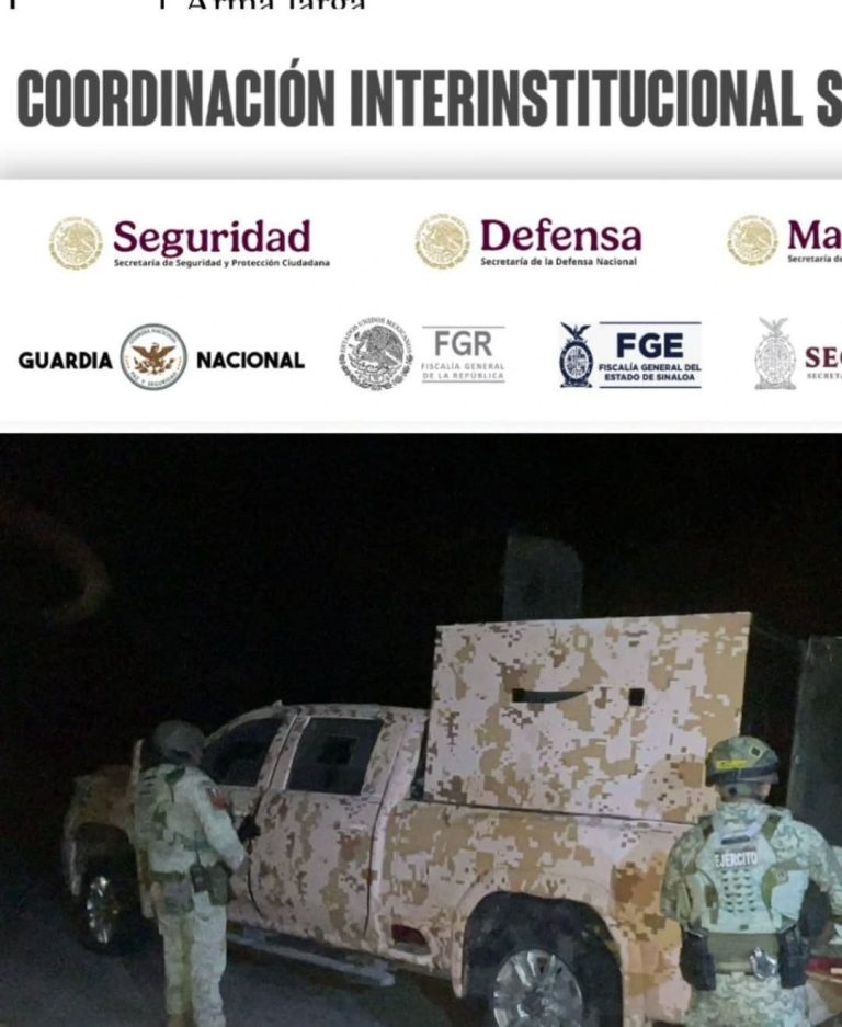 Aseguran en El Rosario camioneta militar clonada