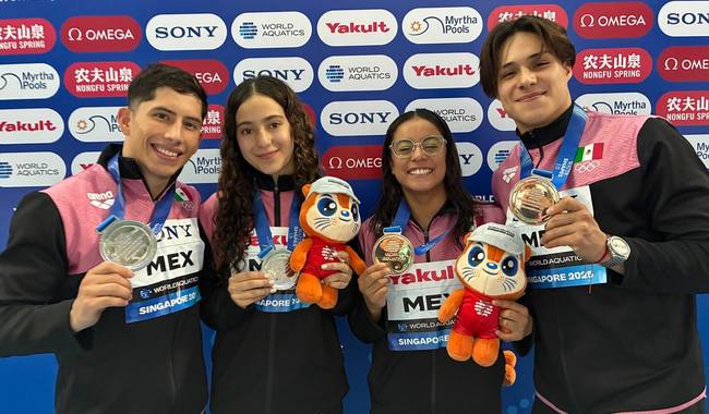 Abre México con plata en el Mundial de Acuáticos Singapur