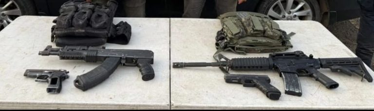 Detienen a dos civiles en Navolato con armas
