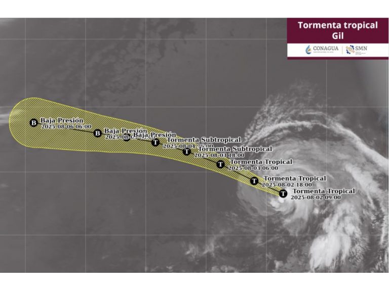 Se debilita Gil a tormenta tropical